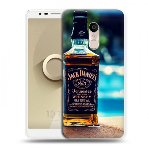 Дизайнерский пластиковый чехол для Alcatel 3C Jack Daniels