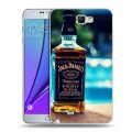 Дизайнерский пластиковый чехол для Samsung Galaxy Note 2 Jack Daniels