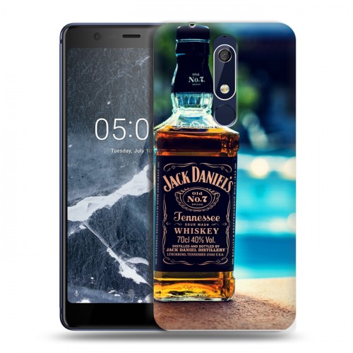 Дизайнерский пластиковый чехол для Nokia 5.1 Jack Daniels