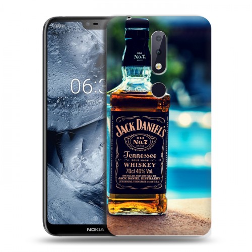 Дизайнерский силиконовый чехол для Nokia 6.1 Plus Jack Daniels