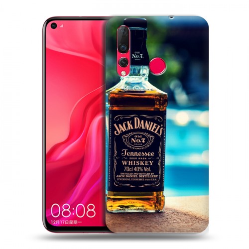 Дизайнерский пластиковый чехол для Huawei Nova 4 Jack Daniels