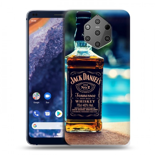 Дизайнерский силиконовый чехол для Nokia 9 PureView Jack Daniels