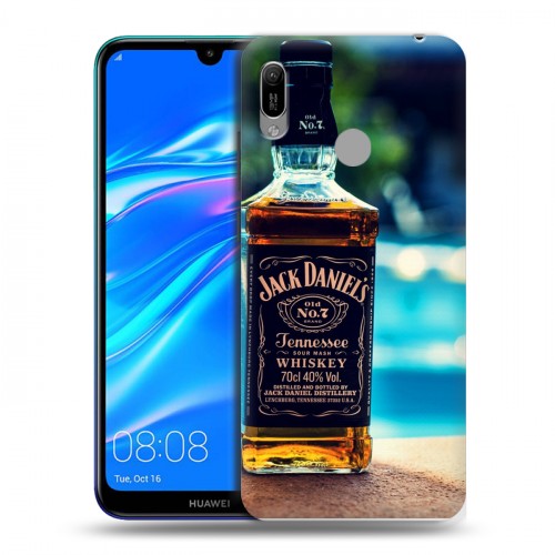 Дизайнерский пластиковый чехол для Huawei Y6 (2019) Jack Daniels