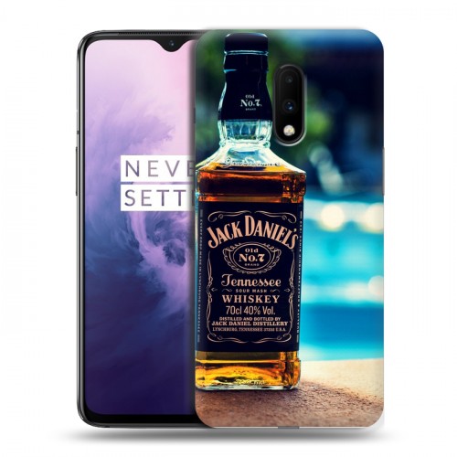 Дизайнерский пластиковый чехол для OnePlus 7 Jack Daniels