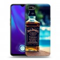 Дизайнерский силиконовый с усиленными углами чехол для OPPO A1k Jack Daniels