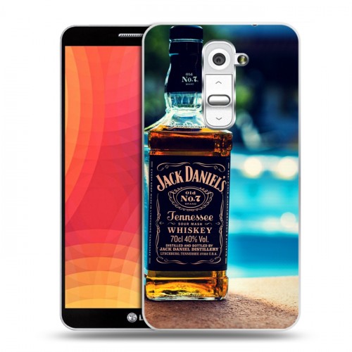 Дизайнерский пластиковый чехол для LG Optimus G2 Jack Daniels