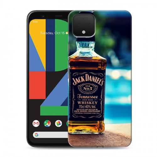 Дизайнерский пластиковый чехол для Google Pixel 4 Jack Daniels