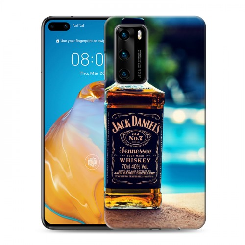 Дизайнерский пластиковый чехол для Huawei P40 Jack Daniels