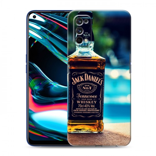 Дизайнерский силиконовый с усиленными углами чехол для Realme 7 Pro Jack Daniels