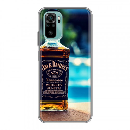 Дизайнерский силиконовый чехол для Xiaomi RedMi Note 10 Jack Daniels