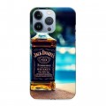 Дизайнерский силиконовый чехол для Iphone 13 Pro Jack Daniels