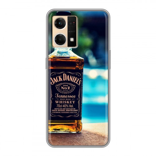 Дизайнерский силиконовый чехол для OPPO Reno7 Jack Daniels