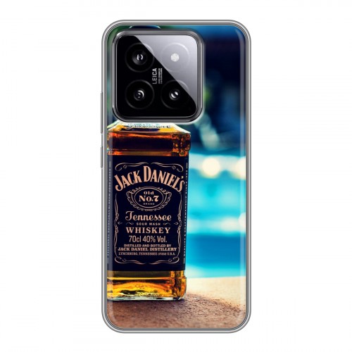 Дизайнерский силиконовый чехол для Xiaomi 14 Jack Daniels