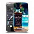 Дизайнерский пластиковый чехол для HTC Desire 500 Jack Daniels