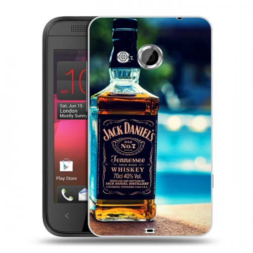 Дизайнерский пластиковый чехол для HTC Desire 200 Jack Daniels