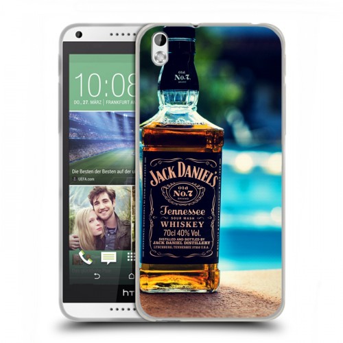 Дизайнерский пластиковый чехол для HTC Desire 816 Jack Daniels