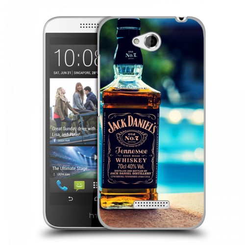 Дизайнерский силиконовый чехол для HTC Desire 616 Jack Daniels