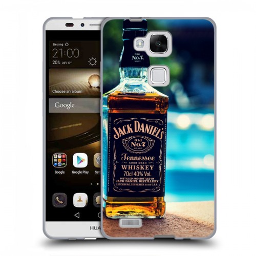 Дизайнерский пластиковый чехол для Huawei Ascend Mate 7 Jack Daniels