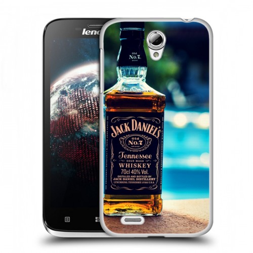 Дизайнерский пластиковый чехол для Lenovo A859 Ideaphone Jack Daniels