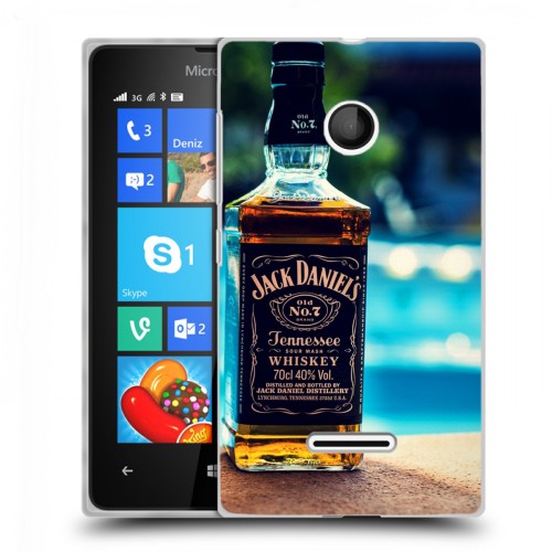 Дизайнерский пластиковый чехол для Microsoft Lumia 435 Jack Daniels