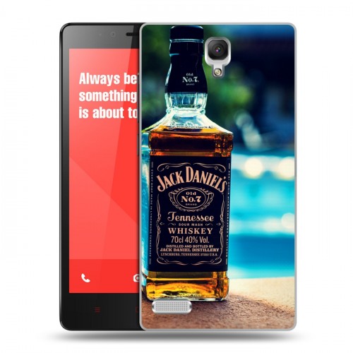 Дизайнерский силиконовый чехол для Xiaomi RedMi Note Jack Daniels