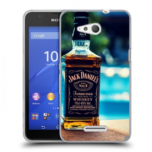 Дизайнерский пластиковый чехол для Sony Xperia E4g Jack Daniels