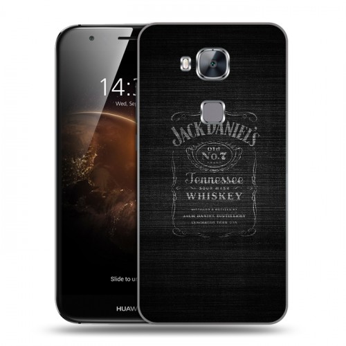 Дизайнерский пластиковый чехол для Huawei G8 Jack Daniels