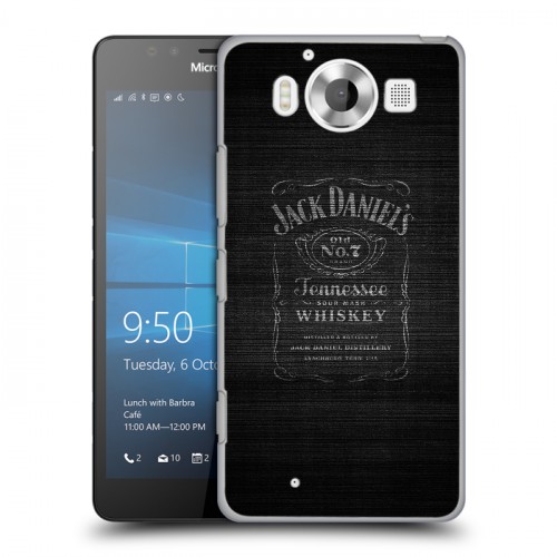 Дизайнерский пластиковый чехол для Microsoft Lumia 950 Jack Daniels