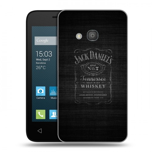 Дизайнерский силиконовый чехол для Alcatel One Touch Pixi 4 (4) Jack Daniels