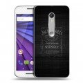 Дизайнерский пластиковый чехол для Lenovo Moto G Jack Daniels