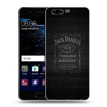 Дизайнерский силиконовый чехол для Huawei P10 Plus Jack Daniels (на заказ)