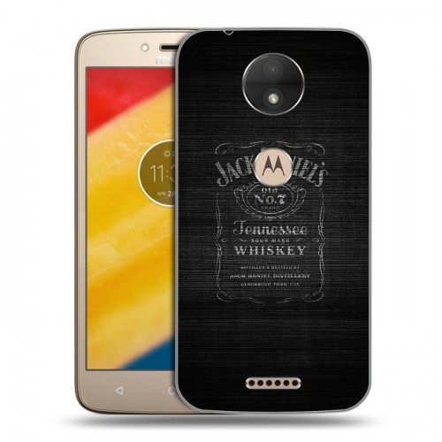Дизайнерский пластиковый чехол для Motorola Moto C Jack Daniels