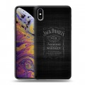 Дизайнерский силиконовый чехол для Iphone Xs Max Jack Daniels