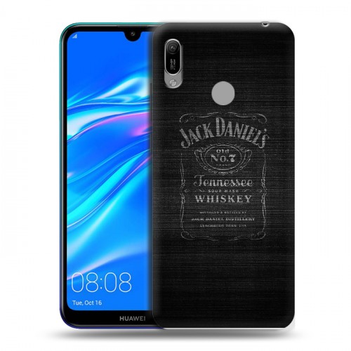 Дизайнерский пластиковый чехол для Huawei Y6 (2019) Jack Daniels