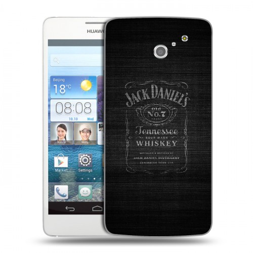 Дизайнерский пластиковый чехол для Huawei Ascend D2 Jack Daniels