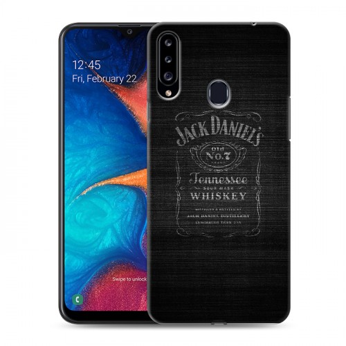 Дизайнерский пластиковый чехол для Samsung Galaxy A20s Jack Daniels