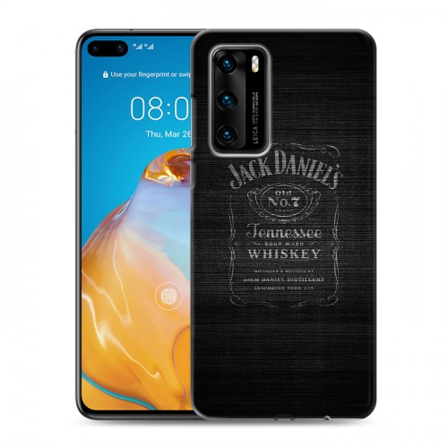 Дизайнерский пластиковый чехол для Huawei P40 Jack Daniels