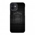 Дизайнерский силиконовый с усиленными углами чехол для Iphone 12 Mini Jack Daniels