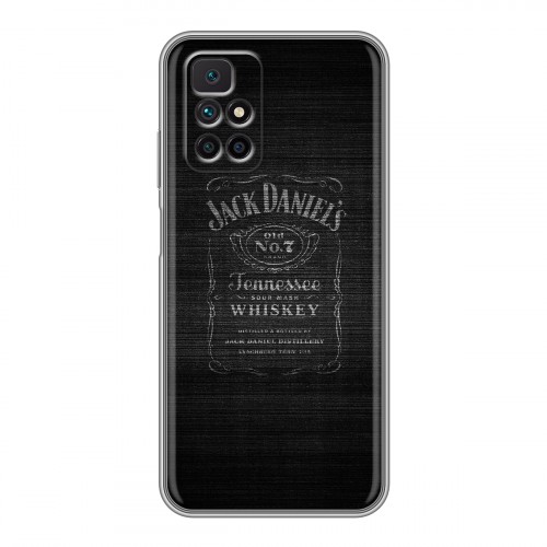 Дизайнерский силиконовый чехол для Xiaomi Redmi 10 Jack Daniels