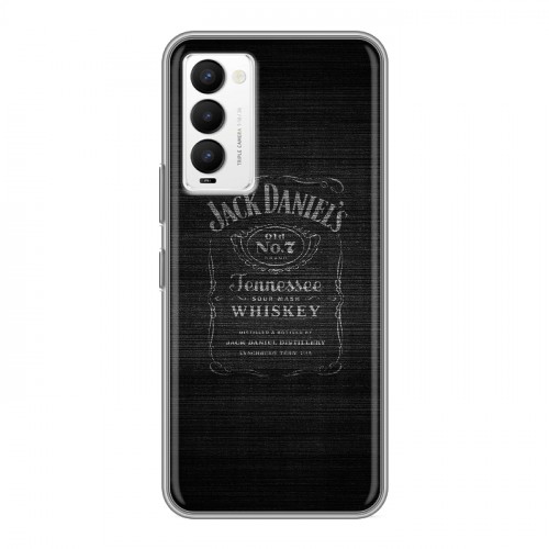 Дизайнерский силиконовый чехол для Tecno Camon 18 Jack Daniels