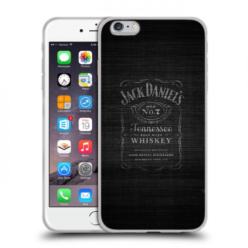 Дизайнерский силиконовый чехол для Iphone 6 Plus/6s Plus Jack Daniels