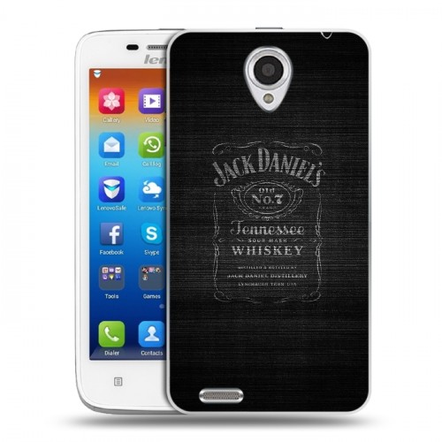 Дизайнерский пластиковый чехол для Lenovo S650 Ideaphone Jack Daniels