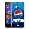 Дизайнерский пластиковый чехол для Microsoft Lumia 540 Pepsi