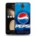Дизайнерский пластиковый чехол для ASUS Zenfone Go Pepsi