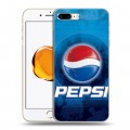 Дизайнерский пластиковый чехол для Iphone 7 Plus / 8 Plus Pepsi