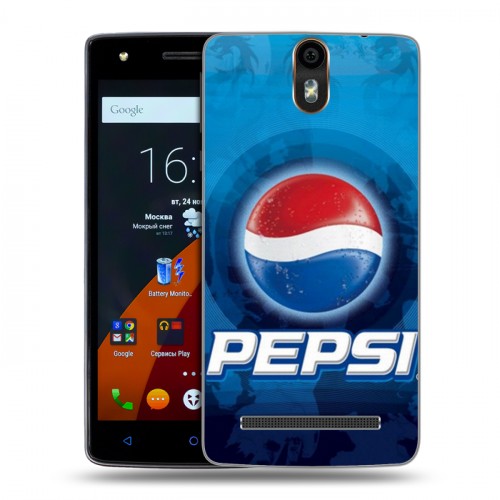 Дизайнерский силиконовый чехол для Wileyfox Storm Pepsi