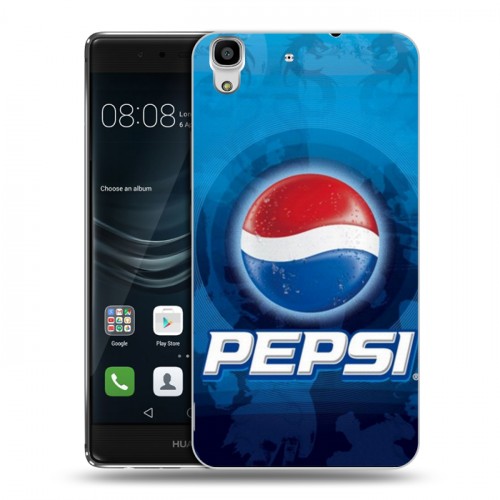 Дизайнерский пластиковый чехол для Huawei Y6II Pepsi