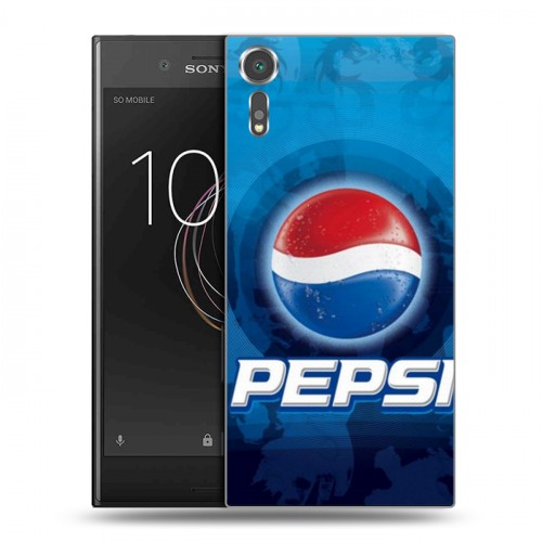 Дизайнерский пластиковый чехол для Sony Xperia XZs Pepsi