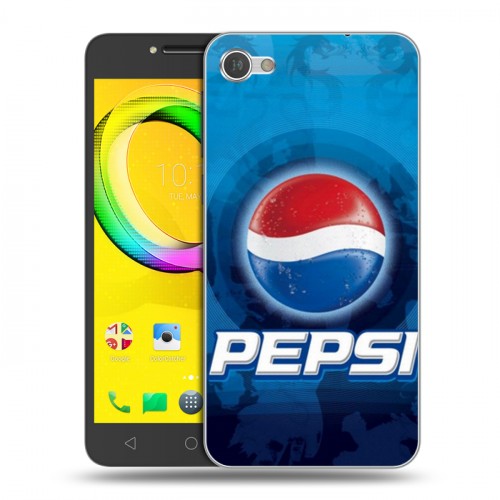 Дизайнерский пластиковый чехол для Alcatel A5 LED Pepsi