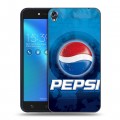 Дизайнерский силиконовый чехол для Asus ZenFone Live Pepsi